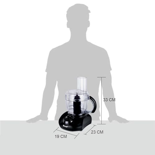Rico 400 Watts Japanese Technology Mini Food Processor Atta Maker for Kitchen | 1 Year Warranty | Dough Kneader, Chopper, Shredder & Juicer | Black 5