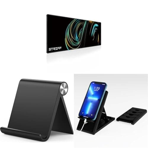 STRIFF Extended Size (800 mm x 300 mm x 2 mm) Gaming Mouse Pad| Stitched Edges| Non-Slip Rubber Base