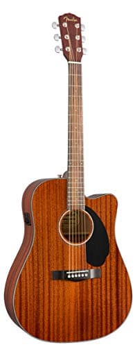 Fender Acoustic Guitar with Cutaway Electronics CD60SCE Mahogany 970113022 4