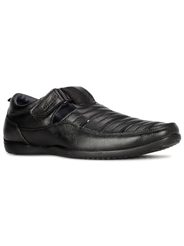 Bata Boss-Grid Men's Black Sandals - 8 UK (8516083)