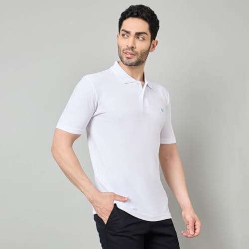 Duke Men Half Sleeve Cotton Tshirt White 5