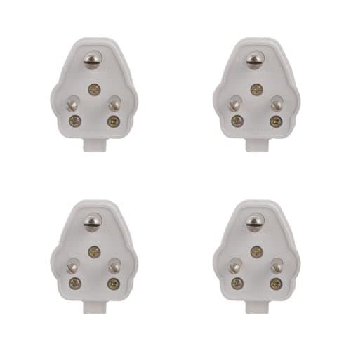 Anchor by Panasonic Plug Top 6A, 3 Pin, ISI Certified, Secure Fit for Home, Office & Appliance Use – White (Pack of 4)