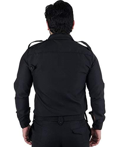 FAB UNIFORMS Men's Security Guard Modern Fit Shirt (Fab209_Black_42) 4