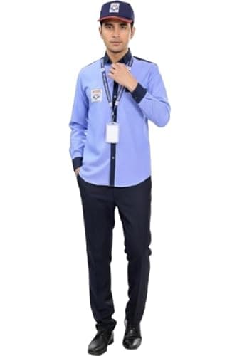 HPCL Hindustan Petroleum Staff Uniform Full Shirt Petrol Pump Duty Wear for Men Regular Fit Workwear Shirt (in, Alpha, L, Regular)
