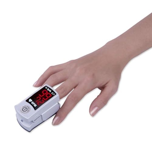 Rossmax SB100 Fingertip Pulse Oximeter With Pulse Rate Strength Indicator, Sp02 and Pulse Rate Black-Red (Black) 2