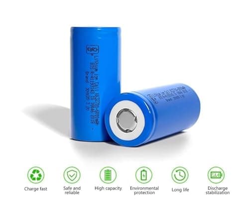 6000mahLiFepo4 Cell, HX 32700-3.2V Lithium ion Phosphate,2000+ Duty Cycle,Lithium ion Phosphate BIS Approved A Grade Cells I Pack of 4 Nos I for DIY Battery Pack Making of 12V,6Ah, Solar Projects 5