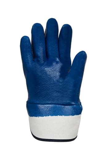 Karam HS201(SC) Nitrile Fully Coated Safety Glove with Safety Cuff | Excellent Flexibility & Dexterity | Oil Repellent, Abrasion Resistant Work Gloves | Size-L | Pack of 3 4