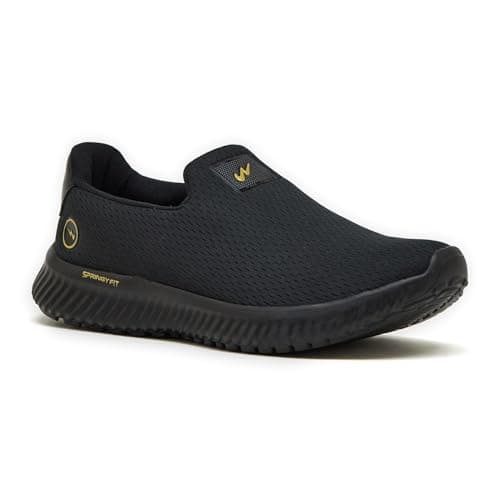 Campus Men's OXYFIT (N) Walking Shoes BLK/Gold - 7UK/India 2