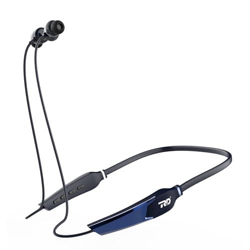 RD M-150 Fusion Wireless in Ear Neckband, Bluetooth 5.1, 100Hrs Music time, Clear Calls, Dual Pairing, Fast Charging, Magnetic Buds, Voice Assist & IPX4 Wireless- Blue