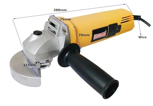 Inditrust Dumdaar DM Electric Angle Grinder Machine – Heavy Duty Power Tool with 100% Copper Winding (Yellow) | Metal Cutting & Grinding Machine 5