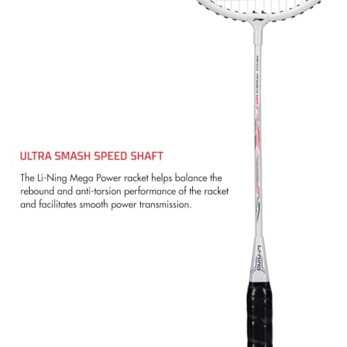 Li-Ning Aluminum Badminton Racket Mega Power 7 , Blue/Orange 3