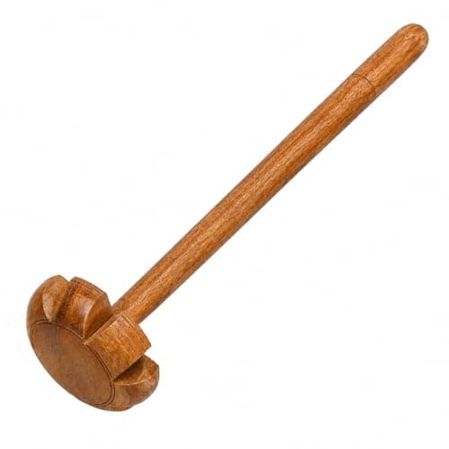 VISMAY’S Wooden Mathani Madani 13 Inch Butter Churner Bilona Dahi Lassi Maker Whisk Beater Rai Ghotni Dal Mixing Hand Blender Potato Masher Kitchen Tool (1 Piece) 4