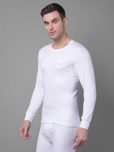 Dollar Wintercare Esteem Men's Thermal Round Neck Vest (MWMF-ES-001-S/24-WHT_XL_8909141049966) 3