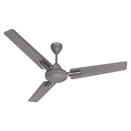 Havells 1200mm Thrill Decor Energy Saving Ceiling Fan| High Speed, High Air Delivery| Strong & Powerful Motor|Air Delivery: 220 m³/min| Speed: 370 RPM| 2 Year Warranty |(Pack of 1, Stone Grey)