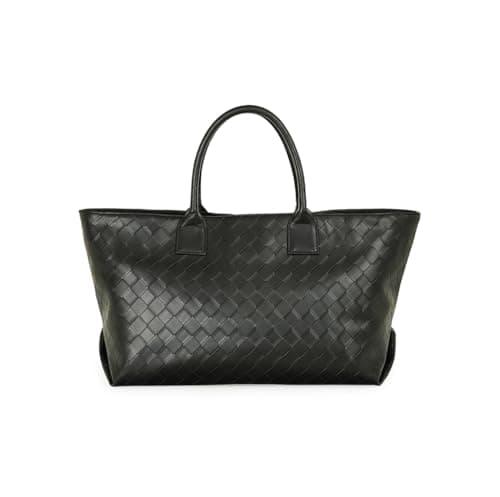 Nautica Women's Large Tote Bag | Durable PU with Quilted Design & Padded Grab Handles Ladies Shoulder Bag | Premium Spacious Handbag with Magnetic Closure for Girls | Black 2