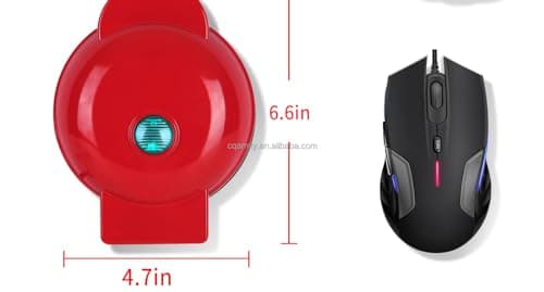 TAZLYN mini waffle maker machine for home kitchen appliances for home kitchen items gift Non-Stick Surfaces4 Inch, Perfect for Breakfast,Dessert, Sandwich, Pan Cakes, Paninis/Other Snacks 3