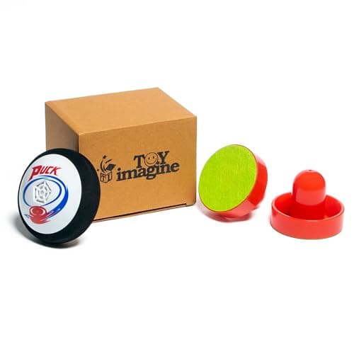 Toy Imagine™ Air Power Hockey Game Set – Indoor Tabletop Air Hockey for Kids & Adults | 1 Hover Puck + 2 Pushers | Fun Indoor Games for Boys Age 7-14 | Gift for Boys Age 12-14 (Batteries Included) 4