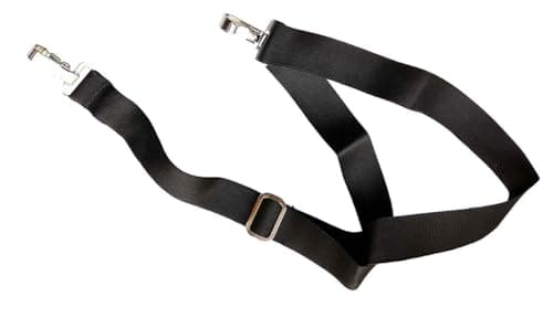 SONIA MUSICALS Dhol Dholak Carrying Belt Adjustable Drum Shoulder Strap with Stainless Steel Hooks Multipurpose Instrument Carry Belt for Dhol Tasha Drum Black 2