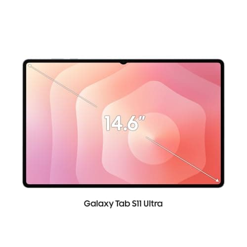 Samsung Galaxy Tab S11 Ultra with AI, Hexagonal S-Pen in-Box, 36.9 cm (14.6 Inch) Dynamic AMOLED 2X Display, 120Hz Refresh Rate, Pre Loaded Pro Apps, 12GB RAM, 256GB Storage, Wi-Fi Tablet, Silver 4