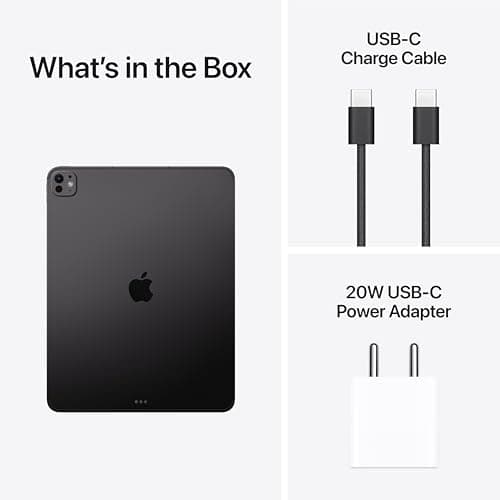 Apple iPad Pro [13″] (M5): Ultra Retina XDR Display, [1TB], 12MP Front Camera / 12MP Back Camera, Wi-Fi 7 with Apple N1 + 5G Cellular, Face ID, All-Day Battery Life — Space Black 5