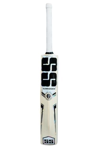SS Shivam Dubey Kashmiri Willow Cricket Bat, 1200 Grams, Short Handle for Men, Premium Willow for Leather Ball, Lightweight, Strong Grip, Shock Absorption, Ideal for Professional Players 2