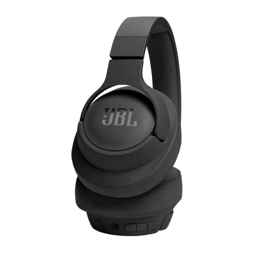 JBL Tune 720BT Wireless Over Ear Headphones with Mic, Pure Bass Sound, Upto 76 Hrs Playtime, Speedcharge, Dual Pairing, Customizable Bass with Headphones App, Lightweight, Bluetooth 5.3 (Black) 5