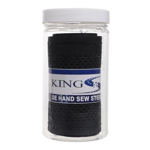 KINGSWAY® Car Steering Wheel Cover Sewable Compatible with Honda City (Year 2014-2016), Top-Notch PU Leatherite, Black Color with Black Thread, Pack of 1 with Sewing Needle and Thread 4