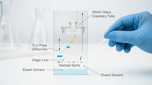 Glass Micro Capillary Tubes, 90mm Length, Both Sides Open, Laboratory Grade, High Quality Glass, 100 Pieces Pack, for TLC Testing, BTCT Testing and Scientific and other Industrial Research 2