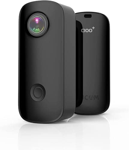 SJCAM C100+ 2K 30FPS Optical 15MP| 30M Water Resistant | Magnetic Body Wi-Fi Action Built in Camera | WiFi 2.4 GHZ | Insta Go | Body Cam | Webcam | Black,1440 Megapixels