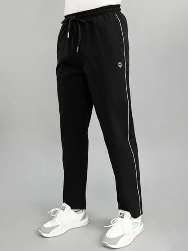 Monte Carlo Mens Regular Fit Solid Lower | Comfortable Stretchable Sports Lower for Men | Casual Gym Wear Jogger Black XL 3