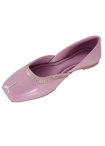 CatBird Women’s Traditional Jutti with Embellished Trim | Soft Cushioned Ethnic Mojari | Lightweight Slip-On Footwear | Festive, Wedding 9 UK