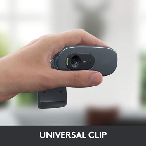 L0GITECH C270 HD Webcam 720p Video Calling with Built-in Noise Reduction Mic, Auto Light Correction, USB Plug & Play, 2-Year Warranty, Compatible with Laptop/Desktop 5