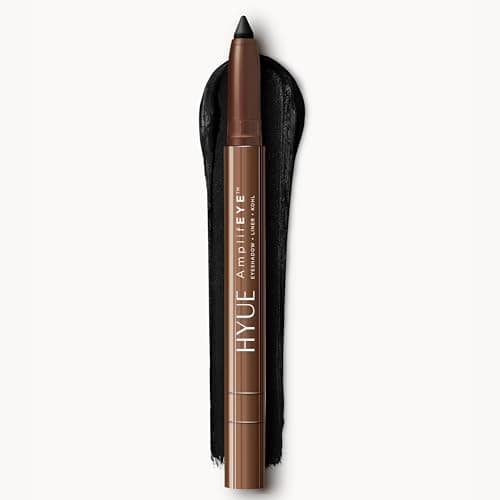 HYUE AmplifEYE™ 3-in-1 EYE Crayon | Eyeshadow - Liner - Kohl | Blackout | Creamy Multi-Use Stick with in-built Sharpener and Smudger | High-Pigment Formula with Vitamin E & Jojoba Oil