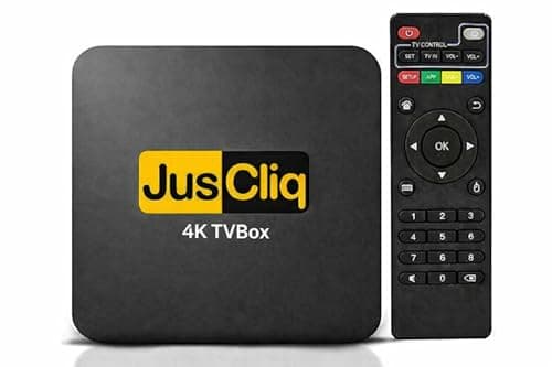 JusCliq® 2026 4K Ultra HD TV Box with H3 Quad Core Processor | 2GB RAM 16GB Storage | Dual Band WiFi | 4K | Smart Android | NOT for CCTV