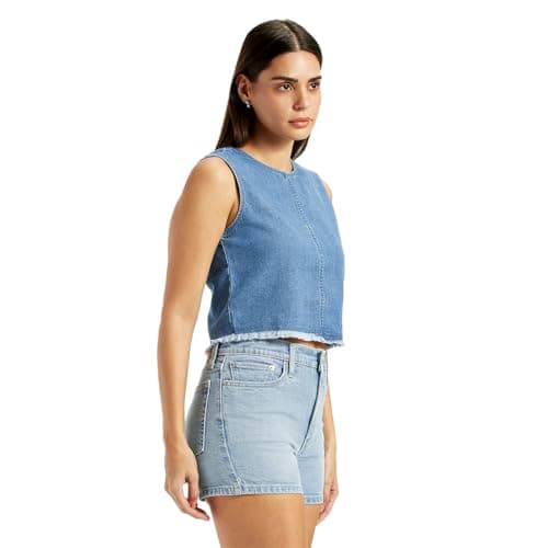 Levi's Women's Solid Round Neck Top 4