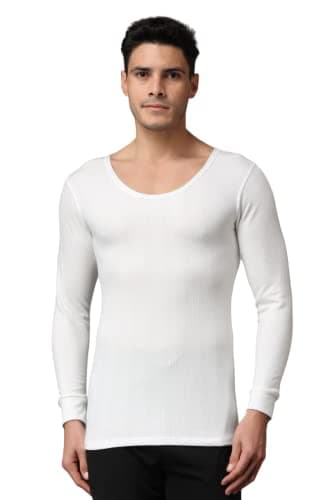 Wearslim® Winter Warmer Thermal Vest for Men Ultra Soft Round Neck Winter Inner Wear Top Underwear Color - White (Size - Extra Large)