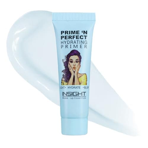INSIGHT Prime 'n Perfect Hydrating Primer 10 ml |Featherlight Formula, Intense Hydration|Minimizes Pores, Smooths & Refines Skin | Shine Control, Advanced Moisture Lock Technology |Ideal for All Skin 