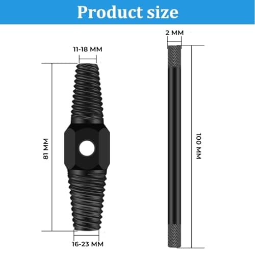 Zaptec 2 in 1 Screw Extractor for Tap Faucet Valve Damaged Broken Wire Water Pipe Bolt Remover 2
