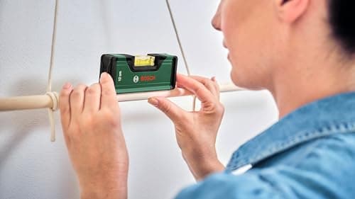 BOSCH Spirit Level 12cm | Compact & Portable | High-Precision Bubble for Accurate Readings | Durable Aluminum Construction | Ergonomic Design for Comfortable Grip | Ideal for Small-Scale Projects 2