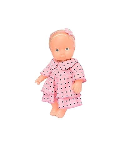 EL FIGO Real Looking Soft Doll for Kids - Toy for Kids in Pink Dress with Hair Rotatable Arms & Legs (28 c.m Height) 2