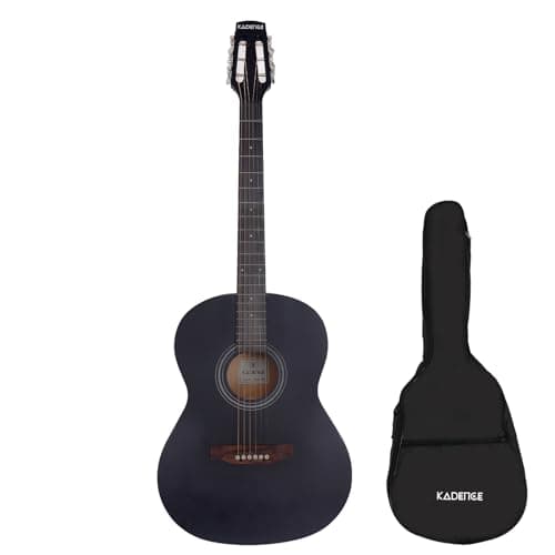 Kadence BB01-BK Acoustica 39" Acoustic Guitar | Dreadnought | Comes with Bag | Includes Learning Course | Black