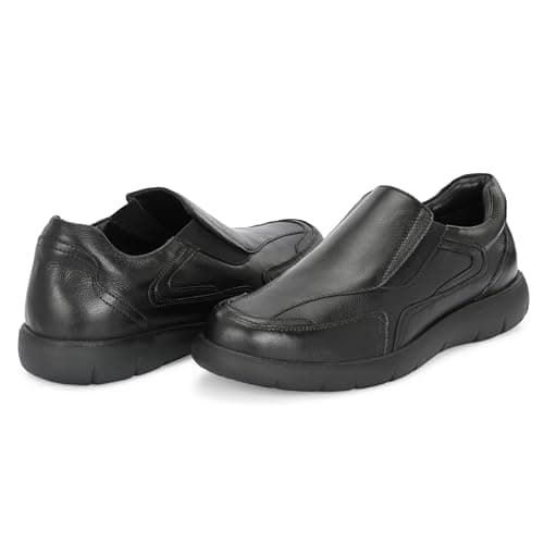 Blue Leather Men’s Formal | Pure Leather Slip-On Shoes | Soft & Comfortable Daily Driver | Casual Yet Elegant Formal Footwear 4042 5