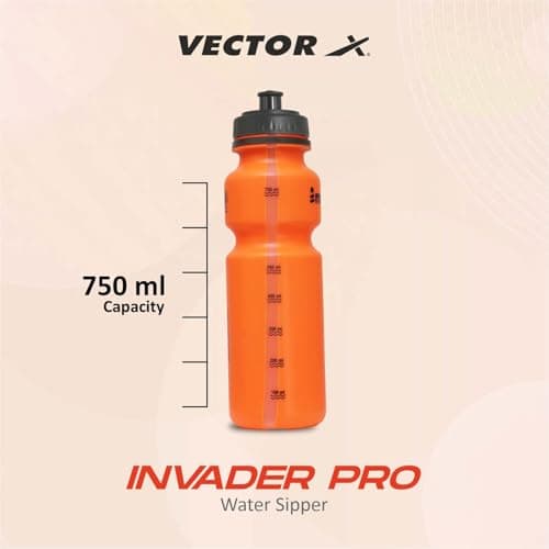 Vector X Gym Sipper Bottle, Leakproof Guarantee Sipper Bottle Ideal for Cycling, Protein, Preworkout and Bcaas, Bpa-Free Material (750 Milliliters, Orange, Plastic) - 750 Ml 4