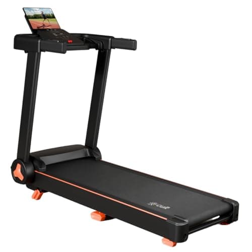 Fitkit by Cult PowerRunPlus Treadmill BLDC 5HP Peak & 120kg Weight Capacity | 14 km/h Max Speed | LED Display with Tablet Holder | 12 Preset Program | Home Gym Equipment