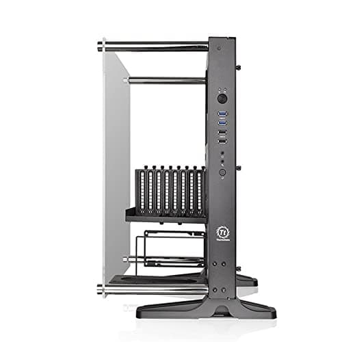 Thermaltake Core P3 TG Black ATX Open Frame Panoramic Viewing Tt LCS Certified Tempered Glass Gaming Computer Case CA 1G4 00M1WN 06 3