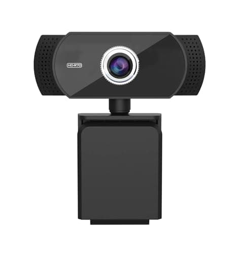 TECHNOVIEW Full HD Web Camera for Computer, Laptop, 1080p 30 FPS Webcam with Built-in Mics, Manual Focus, 2.1 Megapixel CMOS Camera, Ultra Lens, 360� Rotation, Flexible Mount (Black) 4