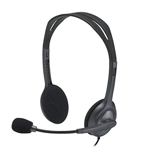 Logitech H111 Wired Headphones On Ear Headphones with Mic Black 2