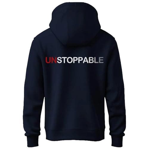 ALLEN BLACK Hoodie for Mens Typography Hoodie for Men Hooded Sweatshirt Best for Winter (in, Alpha, L, Regular, NAVY-1104)