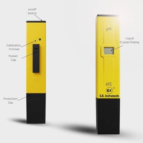 GK Instruments Digital Pen Type PH Meter with Calibration Accessories for Water Testing, Portable PH Tester for Aquarium, Drinking Water, Pool (Pack of 1) 5