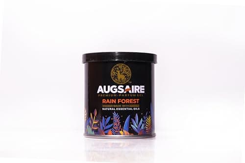 AUGSAIRE Rain Forest Gel Car Air Freshener 90g | Long-Lasting Natural Essential Oil Fragrance | Premium Car Perfume for Dashboard, Cup Holder & Interior | Luxury Car Freshener